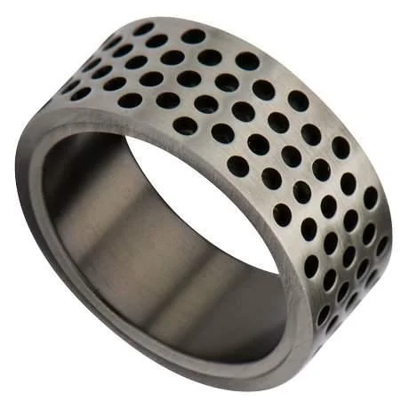 Men's cross - shaped rings for a religious statementMen's Stainless Steel Multi-Hole Gunmetal Finished Ring-9mm Men's cross - shaped rings for a religious statementMen's Stainless Steel Multi-Hole Gunmetal Finished Ring-9mm