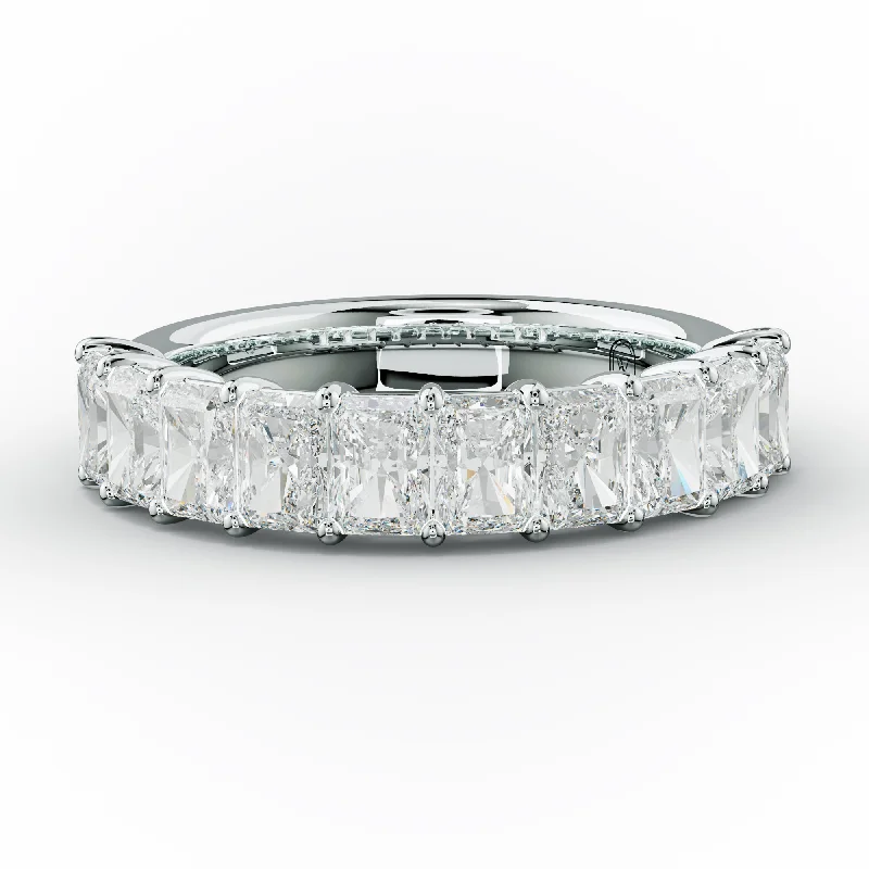 Anniversary rings with a diamond - and - emerald combination3.0 Carat Radiant Diamond Anniversary Band Anniversary rings with a diamond - and - emerald combination3.0 Carat Radiant Diamond Anniversary Band