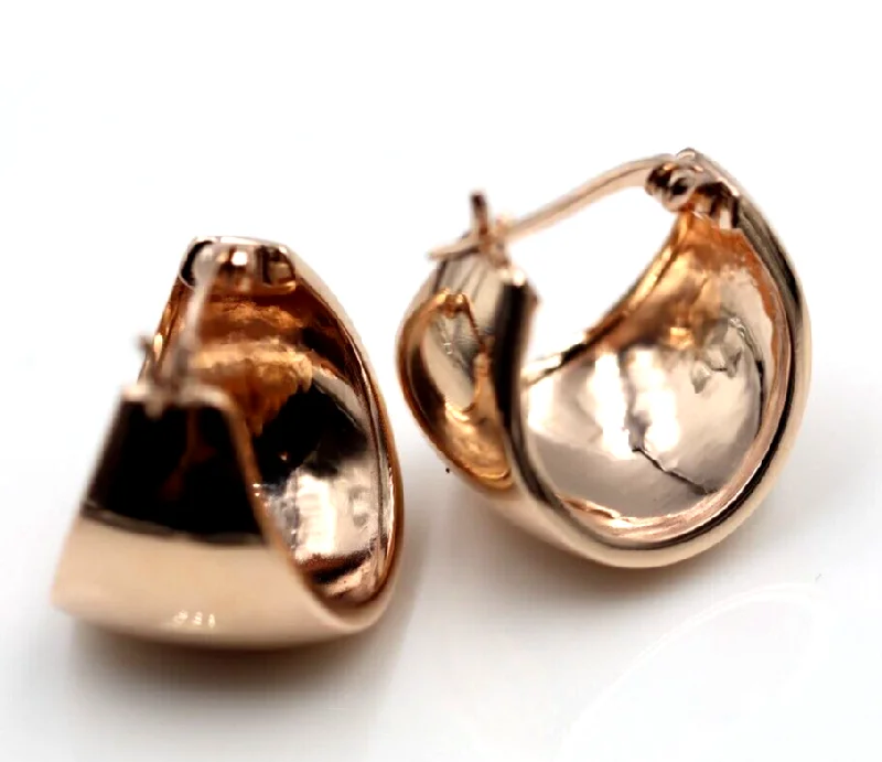 Trendy hoop earringsHeavy 9ct 9K 15mm Wide Yellow, Rose or White Gold Hoop Full Solid Earrings Trendy hoop earringsHeavy 9ct 9K 15mm Wide Yellow, Rose or White Gold Hoop Full Solid Earrings