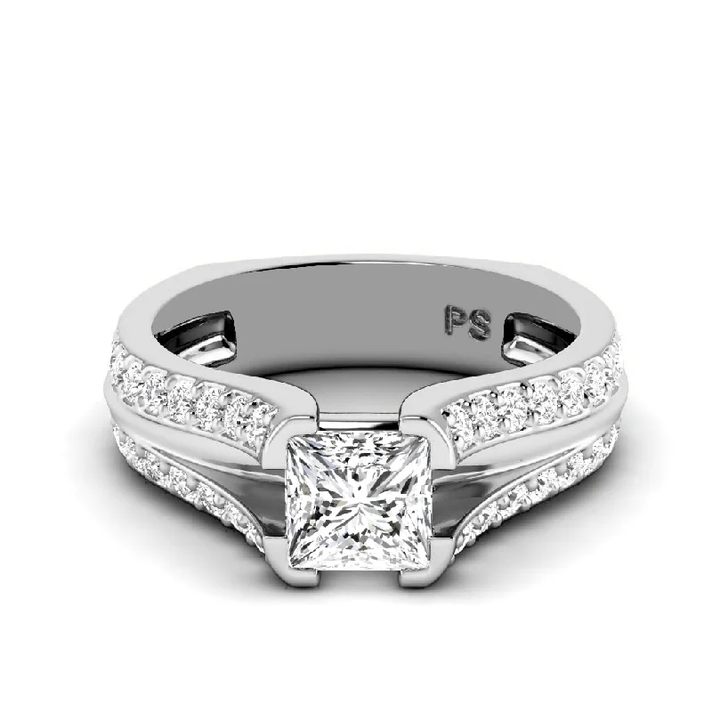 Men's Opal Engagement Rings in 10K Gold with a Milgrain - Trimmed Band1.50-4.00 CT Round & Princess Cut Lab Grown Diamonds - Engagement Ring Men's Opal Engagement Rings in 10K Gold with a Milgrain - Trimmed Band1.50-4.00 CT Round & Princess Cut Lab Grown Diamonds - Engagement Ring