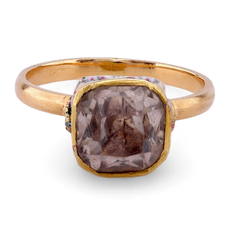 Three - stone diamond engagement ring in rose gold, symbolizing past, present, and futureRenaissance Revival Antique Quartz 18K Yellow Gold Enamel Solitaire Ring Three - stone diamond engagement ring in rose gold, symbolizing past, present, and futureRenaissance Revival Antique Quartz 18K Yellow Gold Enamel Solitaire Ring