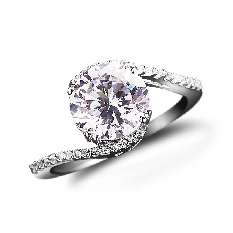 Women's Infinity Symbol Rings in Rose Gold for a Romantic TouchEmbrace Solitaire Ring