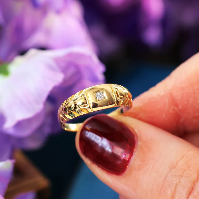 Art Deco - Inspired Women's Rings with Geometric Shapes in 14K GoldAdorable Antique Hand Cut Diamond Band Ring Art Deco - Inspired Women's Rings with Geometric Shapes in 14K GoldAdorable Antique Hand Cut Diamond Band Ring