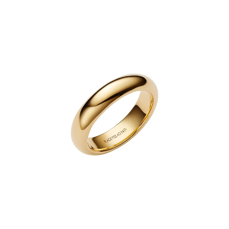Women's 18K Gold Solitaire Diamond Ring for an Elegant Everyday LookOmotesando Chunk Gold Plated Ring