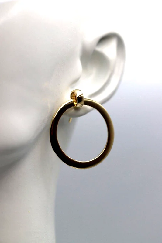 Gold hoop earringsGenuine 9ct 9k Yellow, Rose or White Gold 24mm Hoop Stud Circle Earrings - Free Express Post Gold hoop earringsGenuine 9ct 9k Yellow, Rose or White Gold 24mm Hoop Stud Circle Earrings - Free Express Post