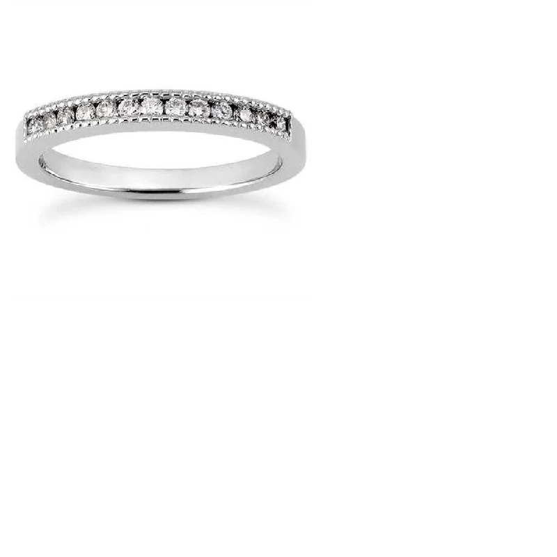 Women's Diamond Rings with Side - Stone Pave Setting for a Sparkling and Continuous Shine1/4ct Diamond Channel Set Ring 14K White Gold Women's Diamond Rings with Side - Stone Pave Setting for a Sparkling and Continuous Shine1/4ct Diamond Channel Set Ring 14K White Gold