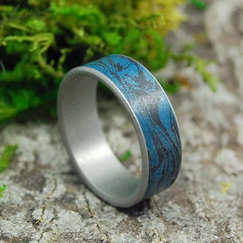 Men's gold signet rings with engraved initialsMidnight Ride | Men's Black Ceramic, Meteorite & Titanium Wedding Ring