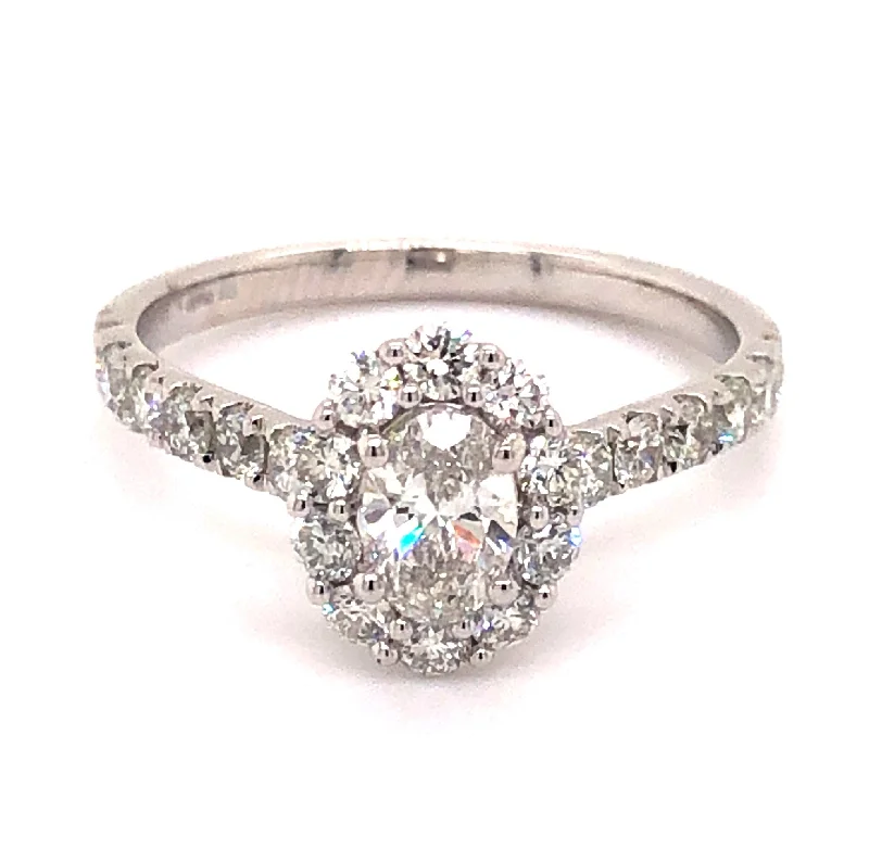 Men's Opal Engagement Rings in 10K Gold with a Milgrain - Trimmed BandLab Grown Diamond Engagement Ring with Oval Center and Halo Men's Opal Engagement Rings in 10K Gold with a Milgrain - Trimmed BandLab Grown Diamond Engagement Ring with Oval Center and Halo