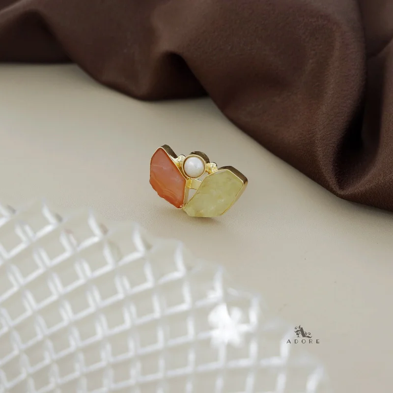 Carnelian + Lemon Quartz