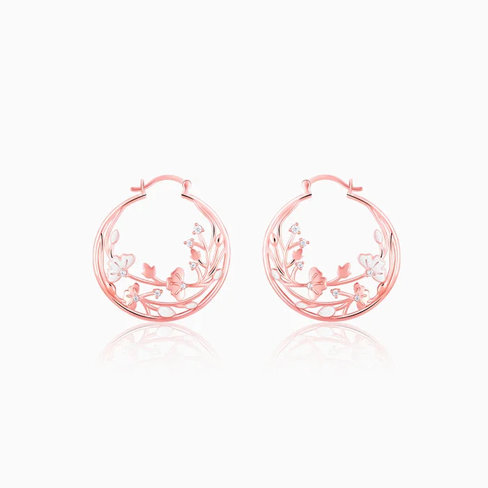 Everyday hoop earringsRose Gold Eyebright Hoop Earrings