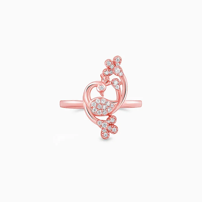 Women's Rings with Hidden Compartments for Secret KeepsakesRose Gold Mayil Ring