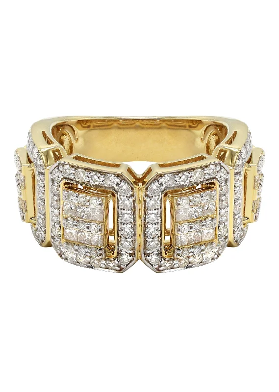 Heart - Shaped Women's Diamond Rings in Rose Gold for a Romantic and Symbolic GiftMens Diamond Ring | 2.07 Carats | 11.23 Grams