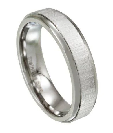 Men's Damascus - steel rings with a unique patternStainless Steel Wedding Band for Men, Polished Rounded Edges | 6mm Men's Damascus - steel rings with a unique patternStainless Steel Wedding Band for Men, Polished Rounded Edges | 6mm