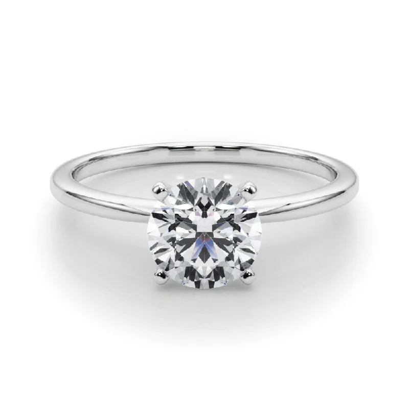 Men's Diamond Engagement Rings with Platinum Band and Halo Setting for a Luxury ProposalAngelica Round Solitaire Engagement Ring Men's Diamond Engagement Rings with Platinum Band and Halo Setting for a Luxury ProposalAngelica Round Solitaire Engagement Ring