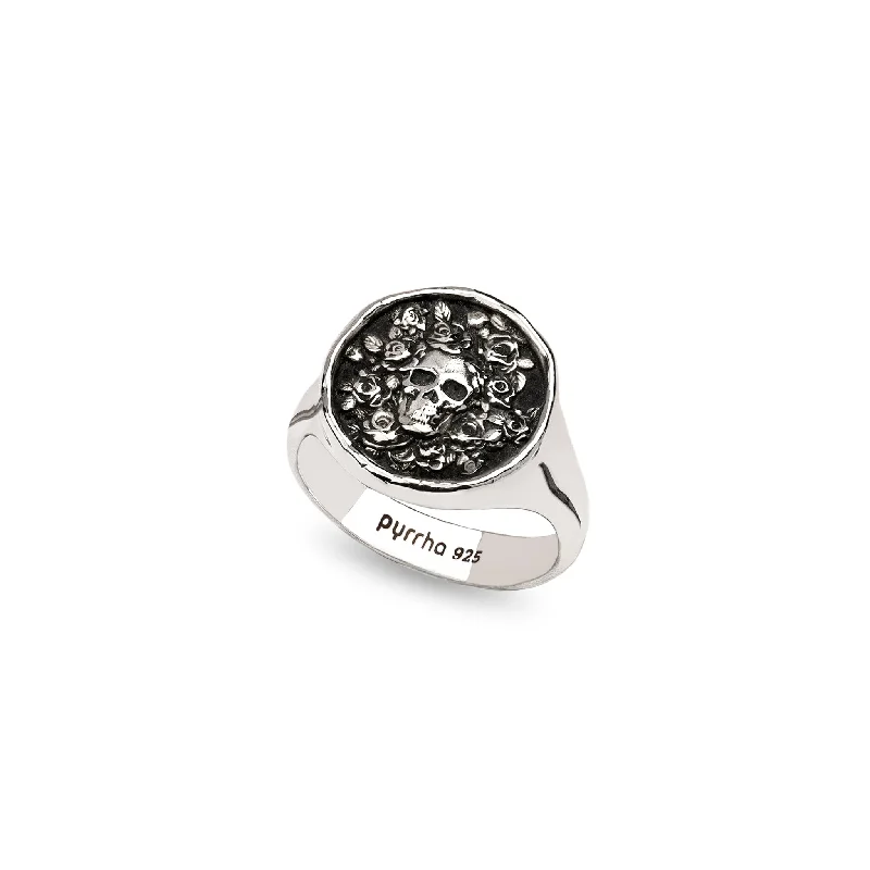 Engagement - Inspired Women's Rings with a Halo of Small DiamondsLive Every Moment Signet Ring Engagement - Inspired Women's Rings with a Halo of Small DiamondsLive Every Moment Signet Ring
