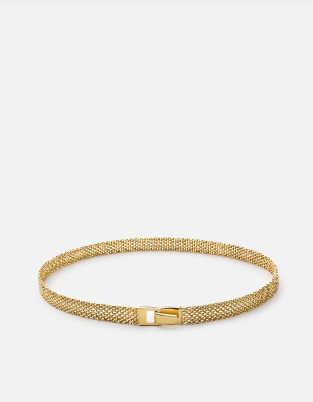 Art Deco - Inspired Women's Rings with Geometric Shapes in 14K GoldMesh Chain Choker, Gold Vermeil Art Deco - Inspired Women's Rings with Geometric Shapes in 14K GoldMesh Chain Choker, Gold Vermeil
