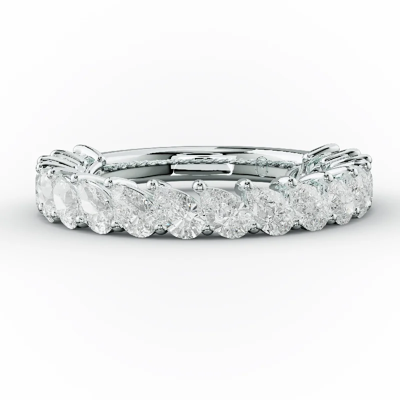 Anniversary rings with a diamond - and - moonstone combination2.0 Carat Slanted Pear Diamond Anniversary Ring Anniversary rings with a diamond - and - moonstone combination2.0 Carat Slanted Pear Diamond Anniversary Ring