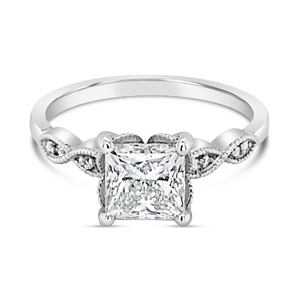 Cushion - Cut Women's Diamond Rings in Platinum with a Soft and Romantic AppearancePlatinum Princess Cut Diamond Milano Ring 1.72ct Cushion - Cut Women's Diamond Rings in Platinum with a Soft and Romantic AppearancePlatinum Princess Cut Diamond Milano Ring 1.72ct