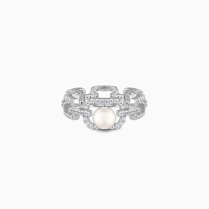 Diamond - Encrusted Women's Rings for Special Occasions in 18K GoldSilver Ocean Opulence Ring Diamond - Encrusted Women's Rings for Special Occasions in 18K GoldSilver Ocean Opulence Ring