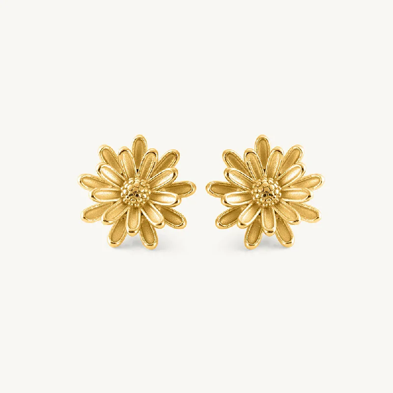 Adjustable Ring Sizes for Women's Rings in Stainless SteelGolden Daisy Earrings