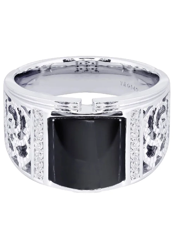 Channel - Set Women's Diamond Rings with Diamonds Securely Held in a Metal Groove for DurabilityWhite Gold Pinky Diamond Ring| 0.19 Carats| 12.33 Grams