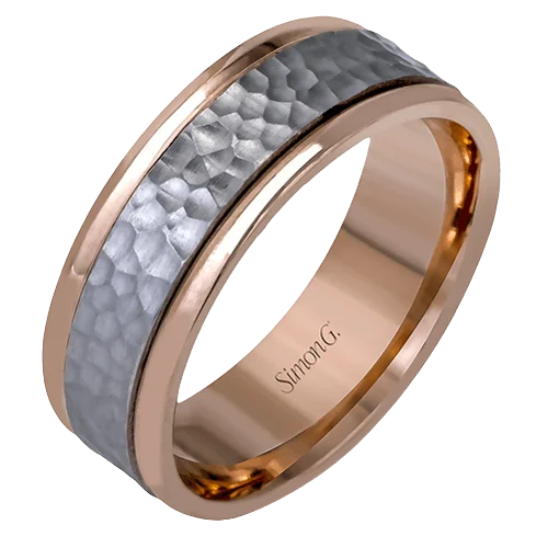 Men's rose - gold - plated rings for a trendy colorMen's Wedding Band In 14k Or 18k Gold with Platinum Men's rose - gold - plated rings for a trendy colorMen's Wedding Band In 14k Or 18k Gold with Platinum