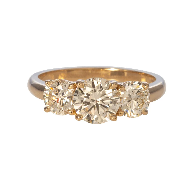 Women's Diamond Rings with Side - Stone Pave Setting for a Sparkling and Continuous Shine2ctw Round Brilliant Diamond Three-Stone 14K Gold Engagement Ring Women's Diamond Rings with Side - Stone Pave Setting for a Sparkling and Continuous Shine2ctw Round Brilliant Diamond Three-Stone 14K Gold Engagement Ring