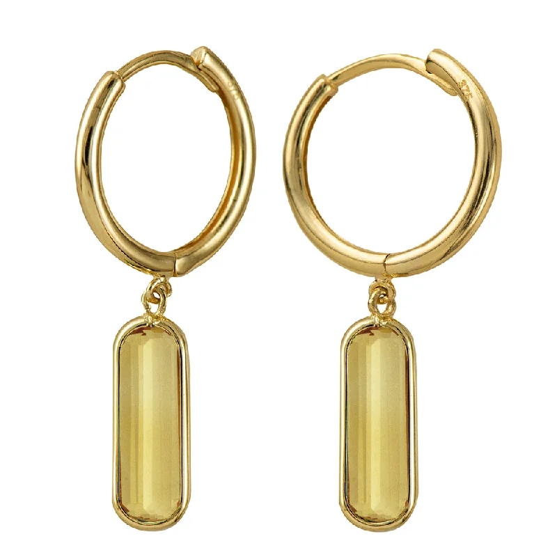Huggie hoop earringsGenuine New 9ct Yellow Gold or Sterling Silver Round Huggie With Natural Citrine Drop Earrings Huggie hoop earringsGenuine New 9ct Yellow Gold or Sterling Silver Round Huggie With Natural Citrine Drop Earrings