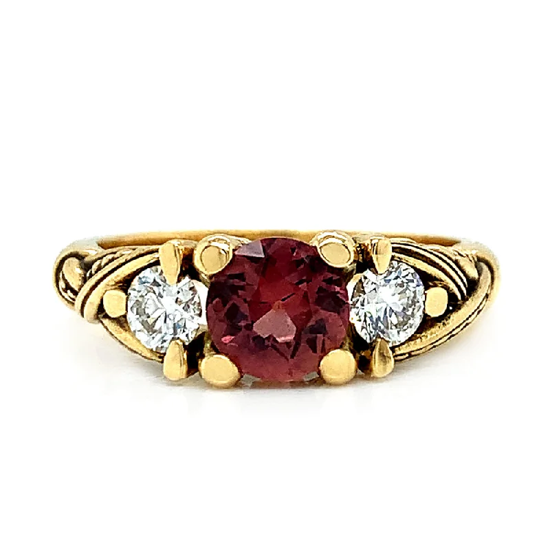 Tennis - Style Women's Diamond Rings with a Continuous Row of Diamonds for a Classic and Versatile LookUnheated Montana Sapphire Ring - "Smoldering Empire" Tennis - Style Women's Diamond Rings with a Continuous Row of Diamonds for a Classic and Versatile LookUnheated Montana Sapphire Ring - "Smoldering Empire"