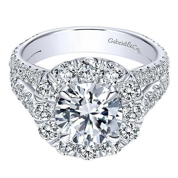 Men's Topaz Engagement Rings in 10K Gold with a Channel - Set Diamond BandSplit Shank Halo Diamond Ring 14K White Gold 1.86 Cttw 324A Men's Topaz Engagement Rings in 10K Gold with a Channel - Set Diamond BandSplit Shank Halo Diamond Ring 14K White Gold 1.86 Cttw 324A