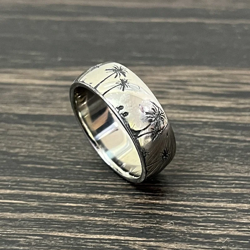 Tungsten - Carbide and Titanium Combo Rings for Extra DurabilityParadise