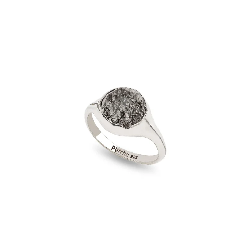 Statement - Making Cocktail Rings for Women with Large Cubic ZirconiaTourmalated Quartz Large Faceted Stone Set Signet Ring Statement - Making Cocktail Rings for Women with Large Cubic ZirconiaTourmalated Quartz Large Faceted Stone Set Signet Ring