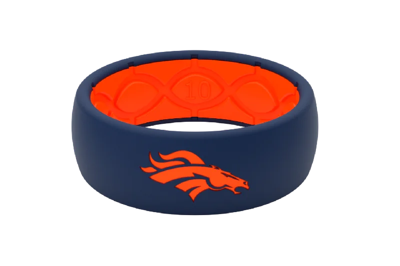 Men's black ceramic rings for a modern and edgy lookNFL Denver Broncos Ring