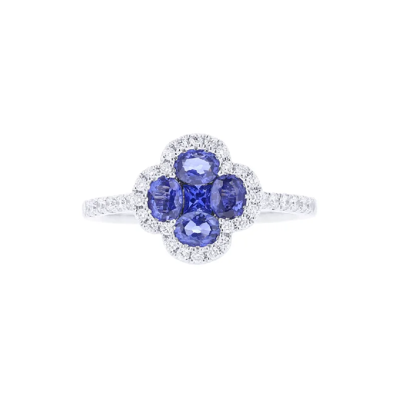 Men's Tanzanite Engagement Rings in Palladium with a Three - Stone ArrangementTullamore Sapphire and Diamond Ring Men's Tanzanite Engagement Rings in Palladium with a Three - Stone ArrangementTullamore Sapphire and Diamond Ring