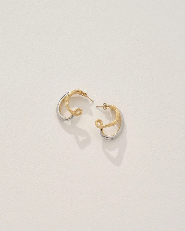 Silver hoop earringsFletcher Earrings in Gold/Silver