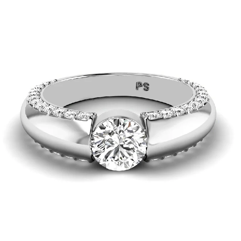 Men's Peridot Engagement Rings in 14K Gold - Filled Metal with a Micro - Pave Setting1.00-2.15 CT Round Cut Diamonds - Engagement Ring Men's Peridot Engagement Rings in 14K Gold - Filled Metal with a Micro - Pave Setting1.00-2.15 CT Round Cut Diamonds - Engagement Ring