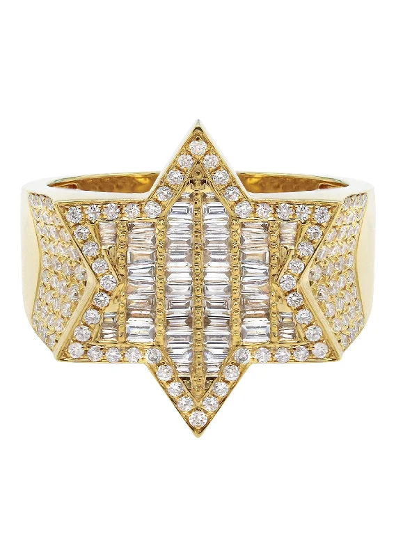 Signature - Design Women's Diamond Rings with a Brand - Specific Pattern and High - Quality DiamondsMens Diamond Ring | 1.17 Carats | 8.65 Grams
