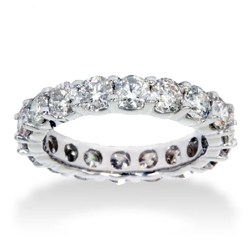 Marquise - Cut Women's Diamond Rings in Palladium for a Unique and Elongated Shape14k White Gold 4ct TDW Diamond Eternity Anniversary Ring Marquise - Cut Women's Diamond Rings in Palladium for a Unique and Elongated Shape14k White Gold 4ct TDW Diamond Eternity Anniversary Ring