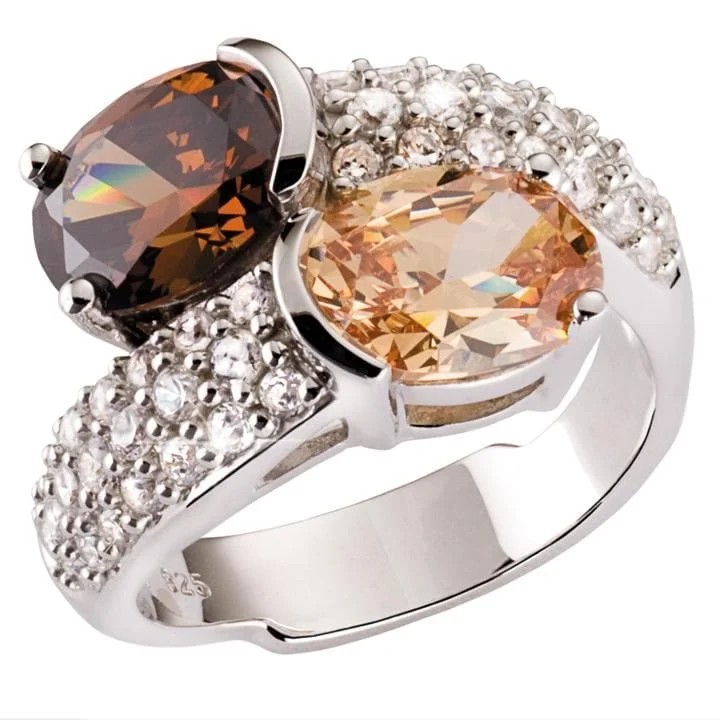 Adjustable Ring Sizes for Women's Rings in Stainless SteelDS You And Me Ring
