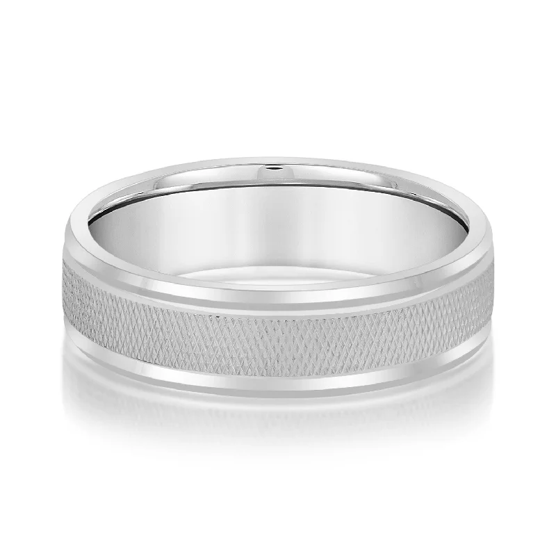 Men's multi - colored gemstone rings for a vibrant styleMen's Knurled and Rounded Edge Band Men's multi - colored gemstone rings for a vibrant styleMen's Knurled and Rounded Edge Band
