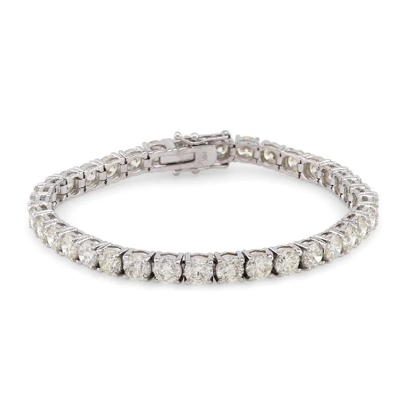 Cushion - cut diamond engagement ring with a halo of moissanite in a silver - plated bandVintage 12.95 Carat Round Brilliant Cut Diamond 14K White Gold Tennis Bracelet Cushion - cut diamond engagement ring with a halo of moissanite in a silver - plated bandVintage 12.95 Carat Round Brilliant Cut Diamond 14K White Gold Tennis Bracelet