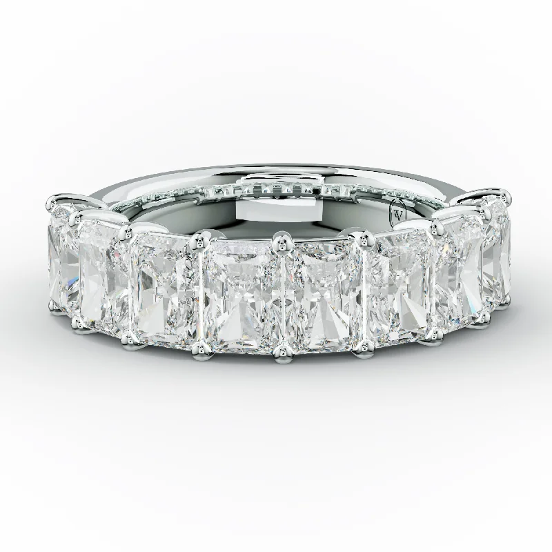 Anniversary rings with a diamond - and - ruby combination4.0 Carat Radiant Diamond Anniversary Band Anniversary rings with a diamond - and - ruby combination4.0 Carat Radiant Diamond Anniversary Band