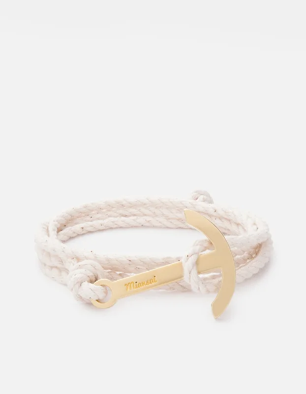 Enamel - Coated Women's Rings in Bright, Bold ColorsModern Anchor on Rope Bracelet, Brass Enamel - Coated Women's Rings in Bright, Bold ColorsModern Anchor on Rope Bracelet, Brass