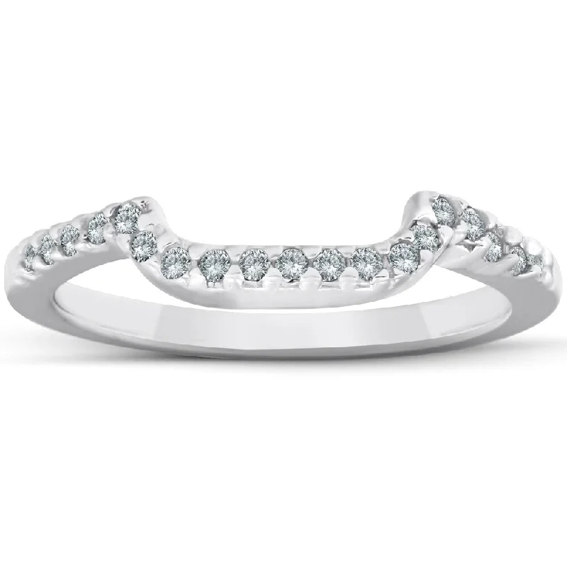 Women's Diamond Rings with Opal Inlays and Diamond Accents for a Mysterious and Iridescent Look1/8ct Curved Diamond Wedding Ring 14K White Gold Women's Diamond Rings with Opal Inlays and Diamond Accents for a Mysterious and Iridescent Look1/8ct Curved Diamond Wedding Ring 14K White Gold