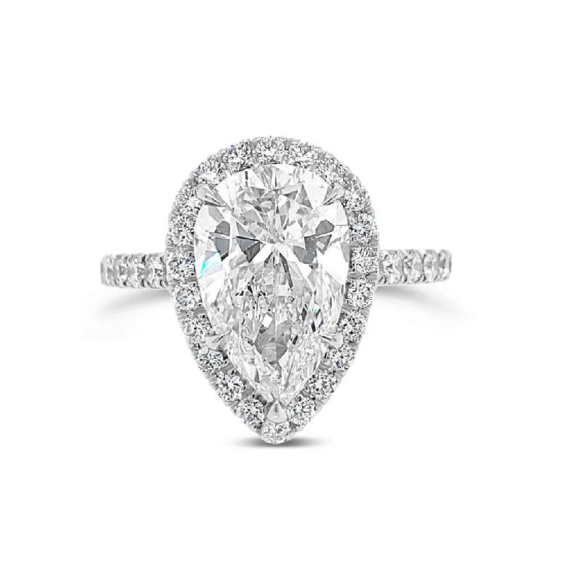 Men's Sapphire Engagement Rings in 18K White Gold with Pave Diamond AccentsPear Halo Diamond Engagement Ring Men's Sapphire Engagement Rings in 18K White Gold with Pave Diamond AccentsPear Halo Diamond Engagement Ring