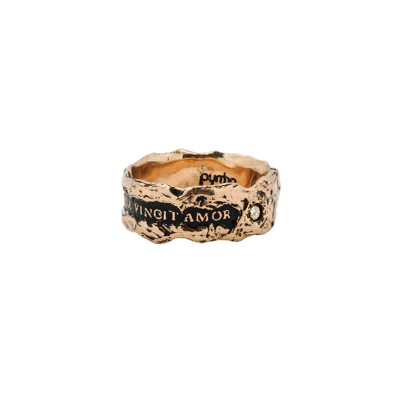 Women's 18K Gold Solitaire Diamond Ring for an Elegant Everyday LookLove Conquers All Wide 14K Gold Diamond Set Textured Band Ring Women's 18K Gold Solitaire Diamond Ring for an Elegant Everyday LookLove Conquers All Wide 14K Gold Diamond Set Textured Band Ring