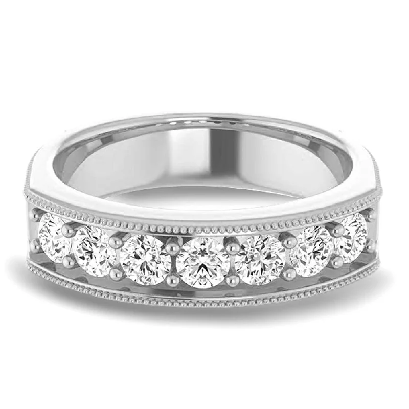 Men's high - quality handmade rings for artisanal appeal1.20 ctw Round Diamond Men's Wedding Ring Men's high - quality handmade rings for artisanal appeal1.20 ctw Round Diamond Men's Wedding Ring