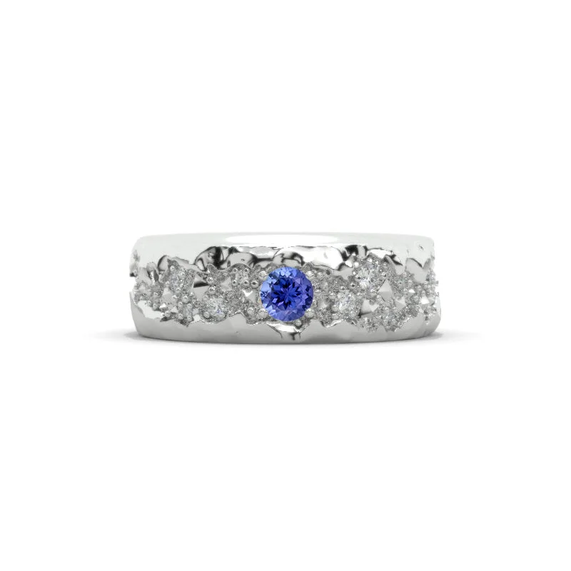 Men's ruby - adorned rings for a bold red colorGrand Canyon 0.6 CTW Natural Genuine Tanzanite Men's Ring 14K White Gold Ring Men's ruby - adorned rings for a bold red colorGrand Canyon 0.6 CTW Natural Genuine Tanzanite Men's Ring 14K White Gold Ring