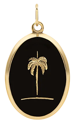 Women's 18K Gold Solitaire Diamond Ring for an Elegant Everyday LookPalm Tree Pendant, Gold Vermeil w/Black Enamel Women's 18K Gold Solitaire Diamond Ring for an Elegant Everyday LookPalm Tree Pendant, Gold Vermeil w/Black Enamel