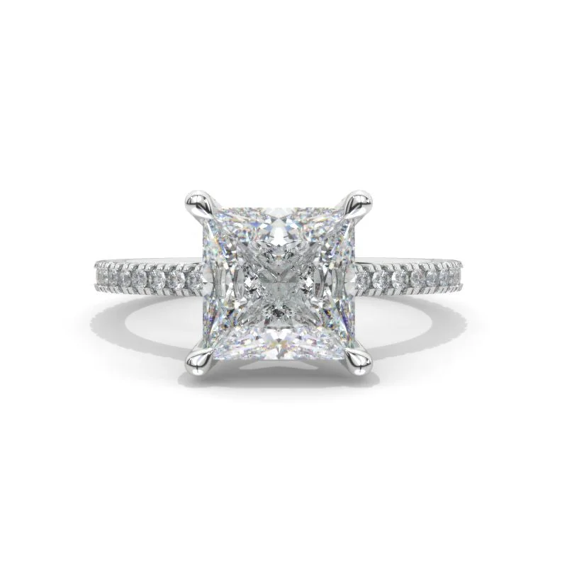 Men's Peridot Engagement Rings in 14K Gold - Filled Metal with a Micro - Pave Setting3 Carat Princess Cut Moissanite Giliarto Hidden Halo Gold Engagement Ring Men's Peridot Engagement Rings in 14K Gold - Filled Metal with a Micro - Pave Setting3 Carat Princess Cut Moissanite Giliarto Hidden Halo Gold Engagement Ring
